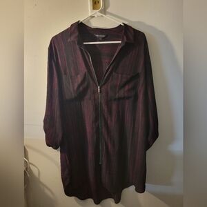 Rock & Republic Black and Red Midi Dress